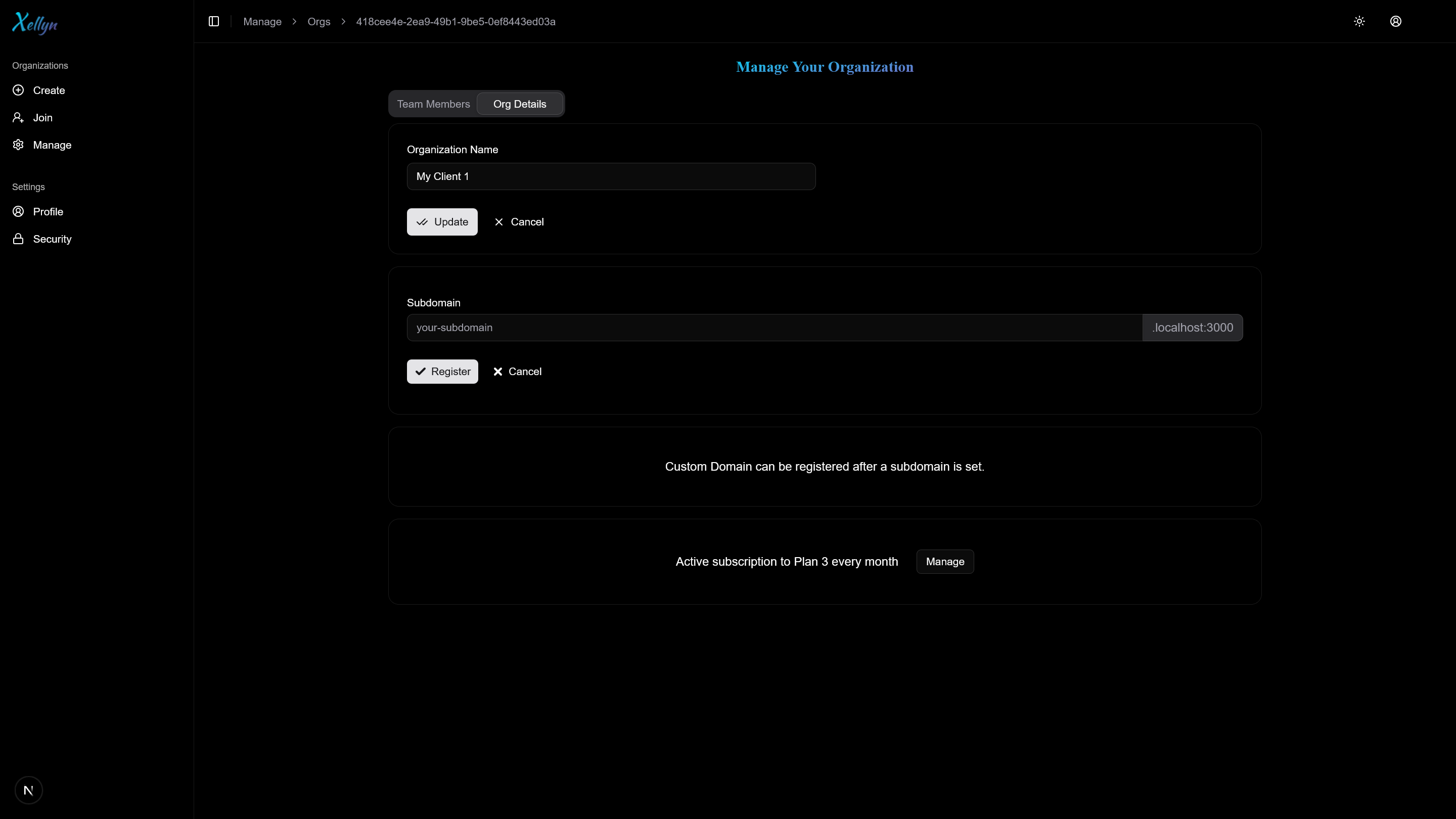 Product image showing subscribed customer